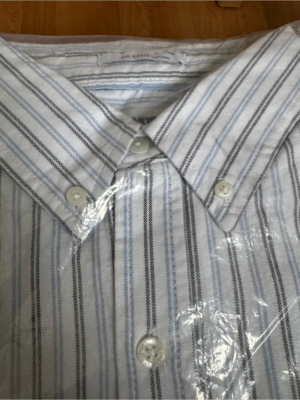 NWT Land’s End Men's Short Sleeve Sail Rigger Oxford Shirt - original packaging